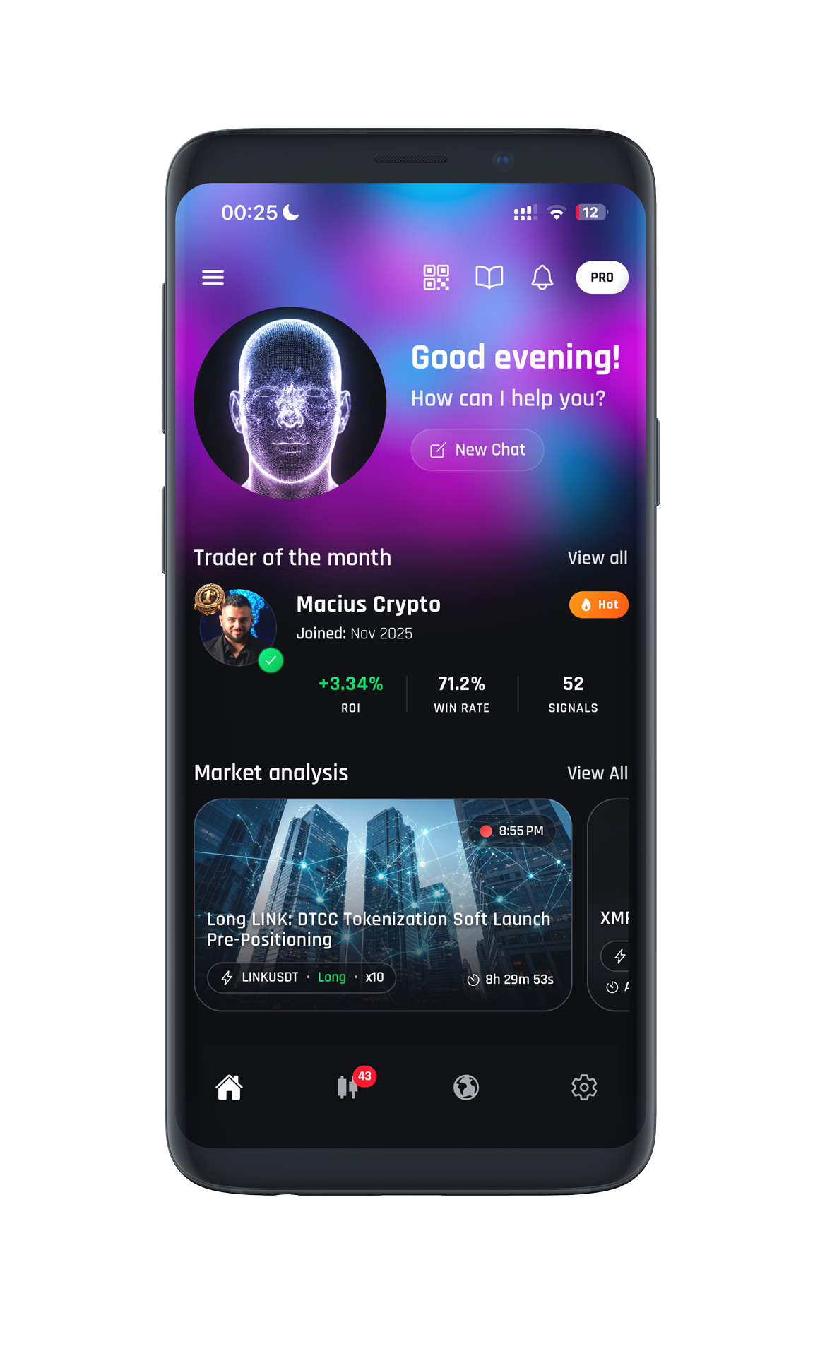 CryptoMind - AI market intelligence for crypto traders.